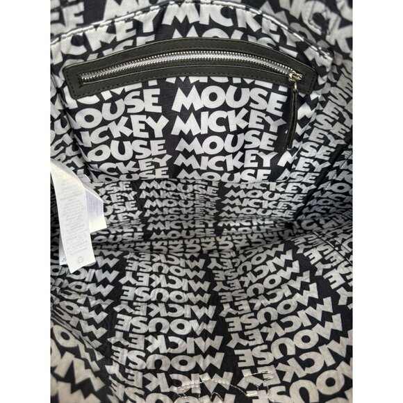 Disney Store Mickey Mouse Greyscale Tote Bag Shoulder Bag Summer Faux Suede - Picture 7 of 11